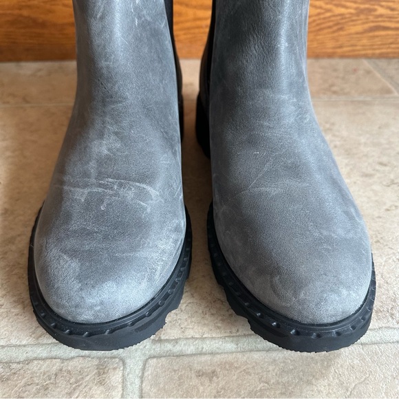 Sorel Gray Lennox Chelsea Boot Booties Waterproof Leather Size 11 - Picture 4 of 9